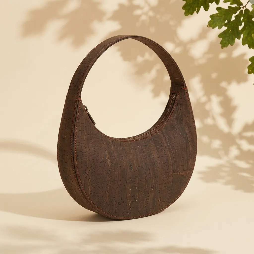 Crescent Crossbody-taske i Røget kork