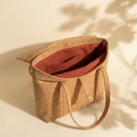 Fold-Top Tote, inside or side view