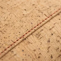 Fold-Top Tote, close-up of the cork grain