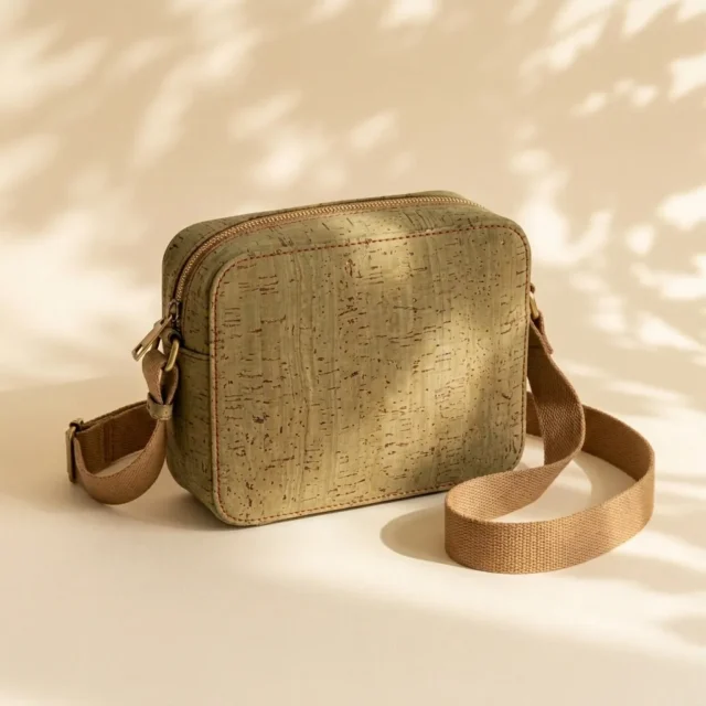 Grain Box Bag i Mosgrøn kork