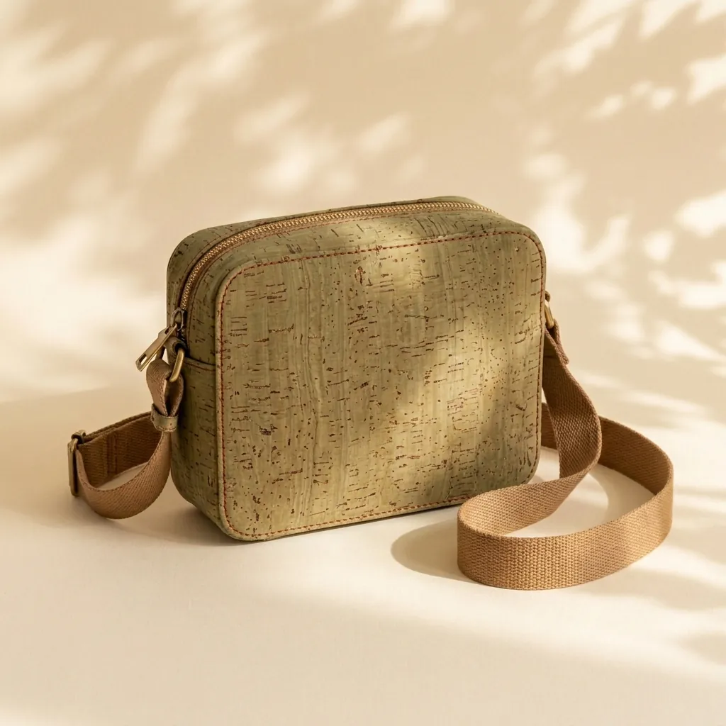 Grain Box Bag en corcho Musgo