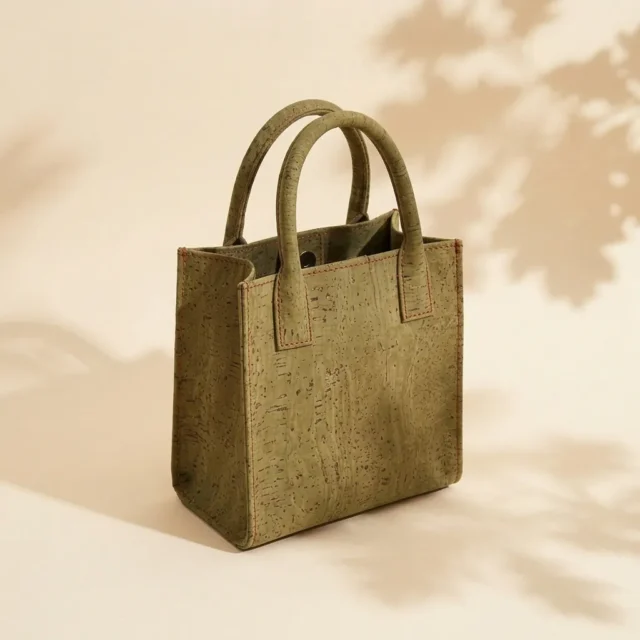 Harvest Mini Tote in Moss cork