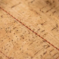 Long Zip Wallet, close-up of the cork grain