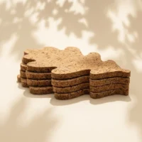 Oak Leaf Coasters, Set of 4, inside or side view