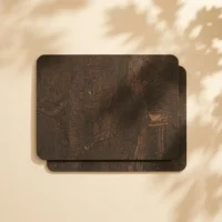 Manteles individuales rectangulares, set de 2 en corcho Ahumado