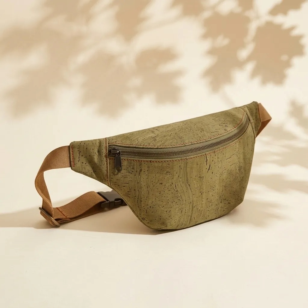 Ridge Belt Bag i Mosgrøn kork