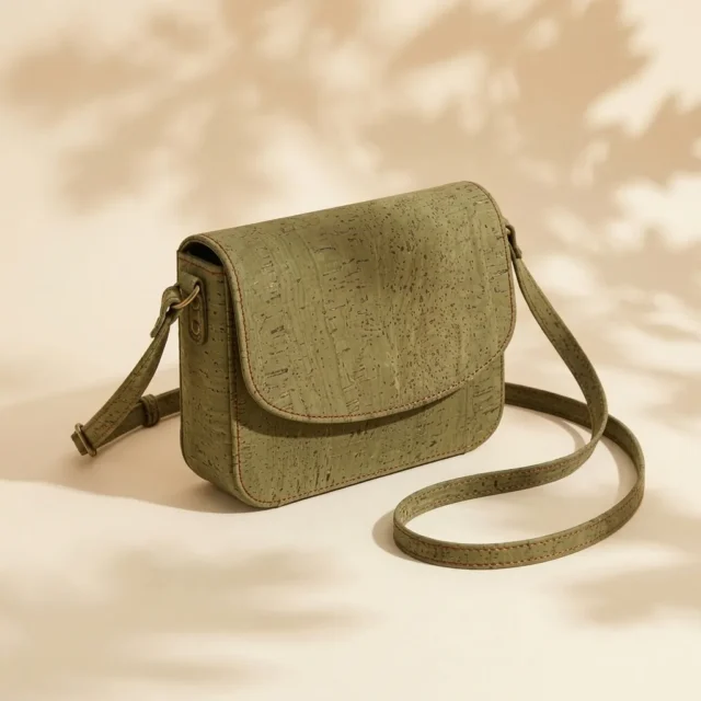 Ring Crossbody in Moss cork