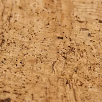 Round Coasters, Set of 4, close-up of the cork grain